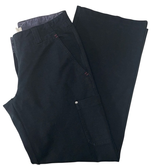 Title Nine Hepburn Ponte Cargo Pants Size 6 Stretch Wide Leg Hiking - Picture 6 of 14